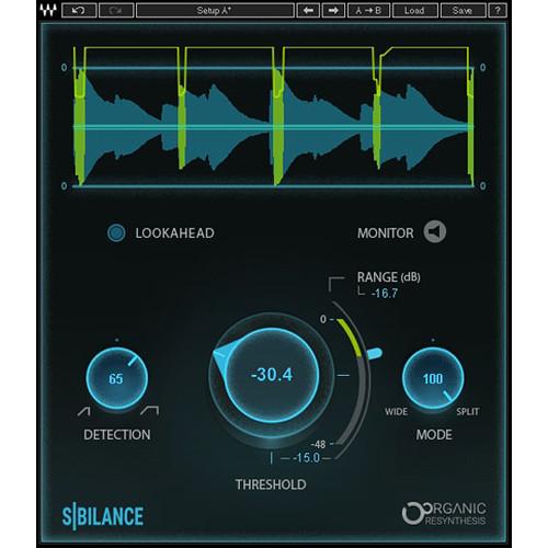 Waves Sibilance - Vocal De-Esser Software for Pro Audio Applications