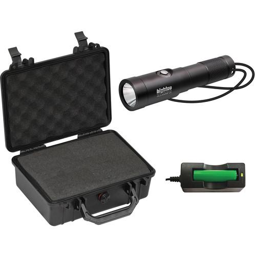 Bigblue AL1200NP-II Narrow Beam Dive Light with Side Switch and Hard Case