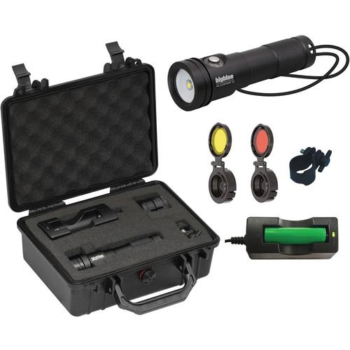 Bigblue AL1200XWP-II Extra-Wide Beam LED Dive Light with Side Switch and Hard Case