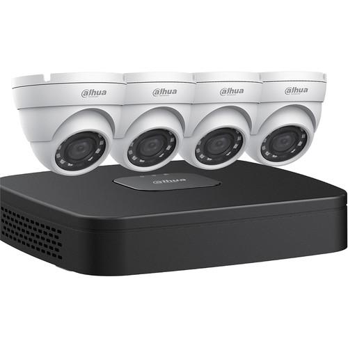 Dahua Technology 4-Channel 8MP NVR with 2TB HDD and 4 4MP Night Vision Mini Turret Cameras