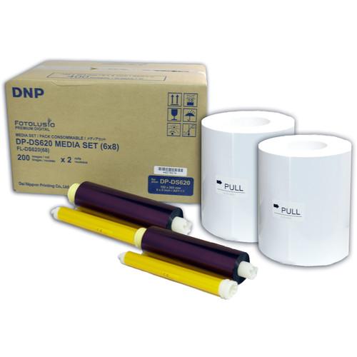 DNP 6 x 8" Triple Strip Media Set for DS620A Printer