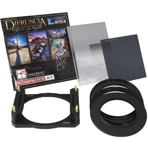 Formatt Hitech Firecrest Patrick Di Fruscia Signature Edition 85mm Aluminum Filter Holder Pro Essentials Kit with 58, 67, 72, and 77mm Adapter Rings