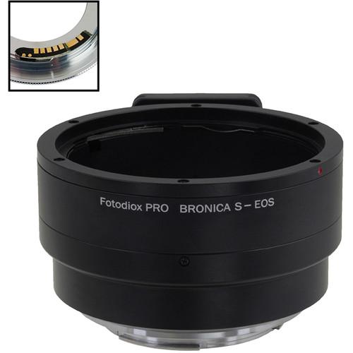 FotodioX Pro Lens Mount Adapter with Generation v10 Focus Confirmation Chip for Bronica S-Mount Lens to Canon EF or EF-S Mount Camera