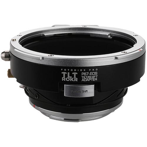 FotodioX Pro TLT ROKR Tilt-Shift Lens Mount Adapter with Generation v10 Focus Confirmation Chip for Pentax 6x7 Mount Lens to Canon EF or EF-S-Mount Camera