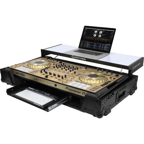 Odyssey Innovative Designs Flight FX Glide Style Case with 1 RU Space on Rails for Pioneer DDJ-RZ SZ SZ2 DJ Controllers