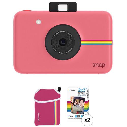 Polaroid Snap Instant Digital Camera with ZINK Photo Paper and Pouch Kit