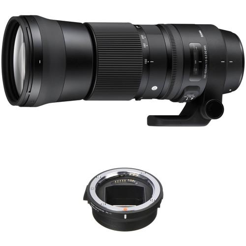 Sigma 150-600mm f 5-6.3 DG OS HSM Contemporary Lens for Canon EF and MC-11 Mount Converter Lens Adapter for Sony E Kit