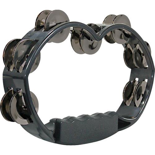 Tycoon Percussion Plastic Handheld Tambourine with Dark Steel Jingles