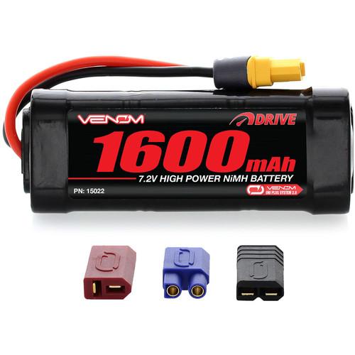 Venom Group Venom 7.2V 1600mAh 6 Cell NiMH Battery With Universal Plug System