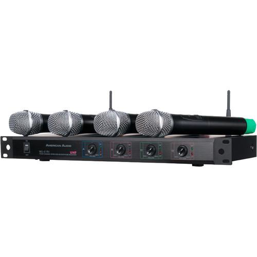 American Audio WU-419VZ 4-Channel UHF Wireless Microphone System