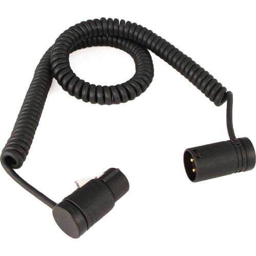 Cable Techniques Coiled Boom-to-Mixer Cable - Low-Profile XLR 3-Pin Female to XLR 3-Pin Male