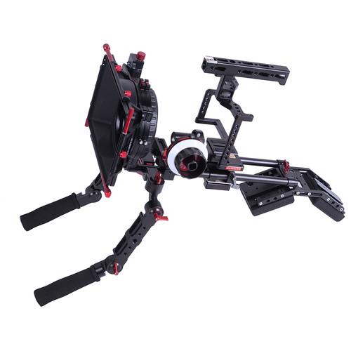 CAME-TV Guardian Cage with Shoulder Mount, Matte Box & Follow Focus for GH5 GH4 a7S Rig