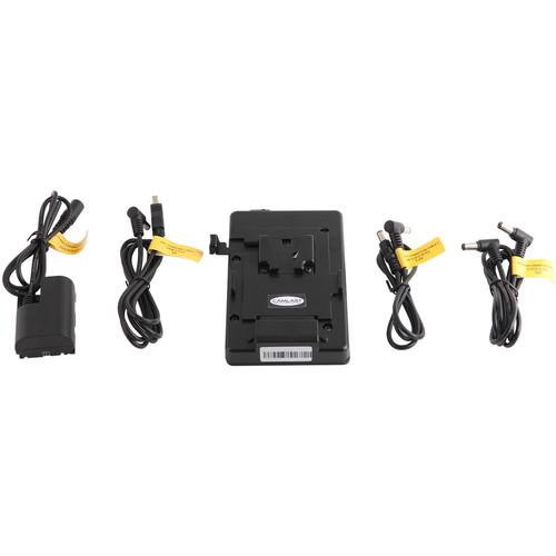 CAMLAST V-Mount Dummy Battery Adapter Kit with USB for Canon 5D 7D