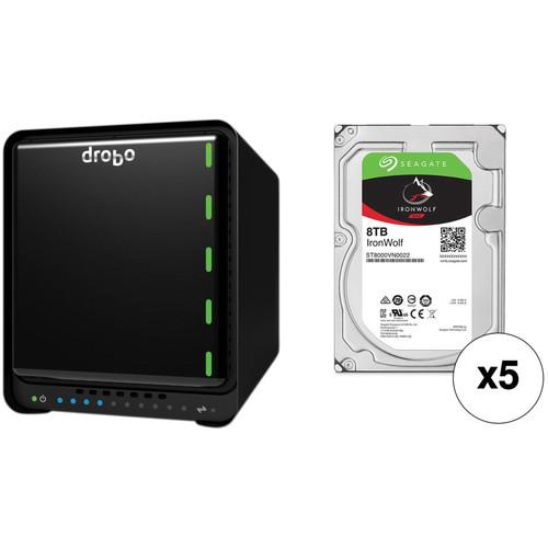 Drobo 5N2 40TB 5-Bay NAS Enclosure Kit with Seagate NAS Drives