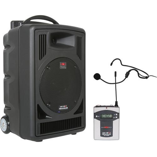 Galaxy Audio TV8 Traveler Series 120W PA System with Single UHF Receiver, Bodypack Transmitter, and Headset Microphone