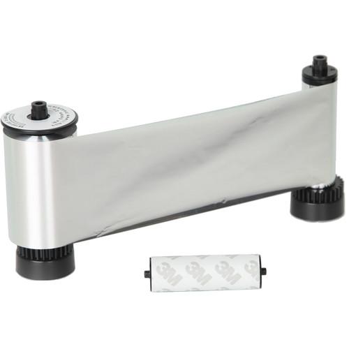 IDP SIADC-P-MS Resin Metallic Silver Ribbon with Disposable Cleaning Roller for SMART-30S SMART-50 Printers