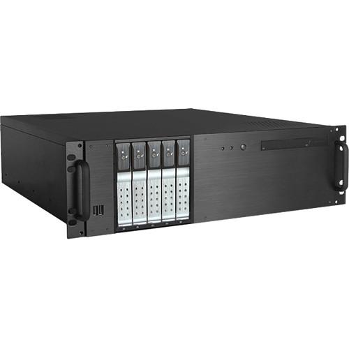iStarUSA D-350HN-T 3 RU Compact 5 x 3.5" Bay Trayless Hotswap microATX Rackmount Chassis