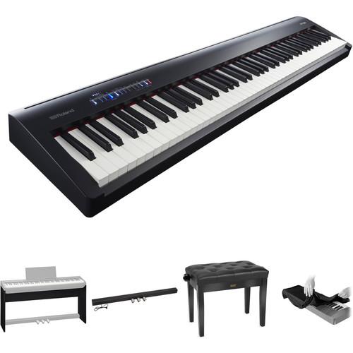 Roland FP-30 Digital Piano Kit with Stand, Pedal Unit, Bench, and Dust Cover