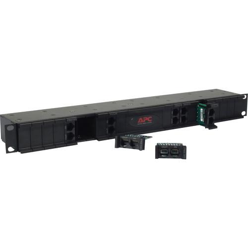 APC 24-Port Modular Data Line Surge Protection System in a 19" 1U Rackmount Chassis
