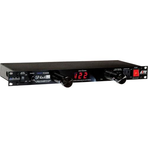 ART SP 4x4 Pro Rackmount 8-Outlet Power Conditioner & Surge Protector - with LED Voltmeter, Dual Lights & Gooseneck Light
