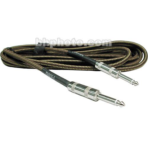 Hosa Technology Classic Tweed Mono 1 4" Male to 1 4" Male Guitar Cable - 18