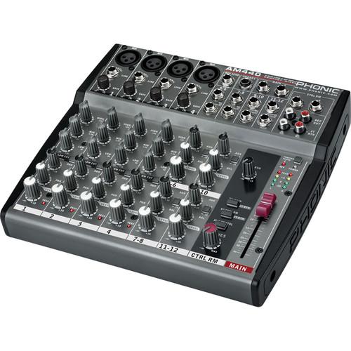Phonic AM 440 4-Mic Line 4-Stereo Input Compact Mixer