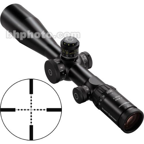 Schmidt & Bender 5-25x56 Police Marksman II LP Waterproof & Fogproof Riflescope with Illuminated P3 Mil-Dot Reticle & 1 4 MOA Adjustments