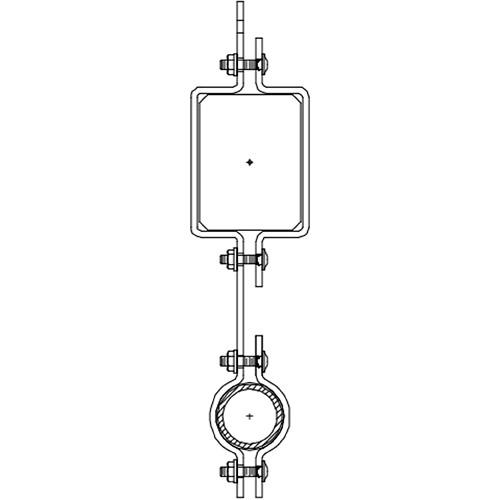 Altman 300-Type-16 16" Single Pipe In-line Bracket
