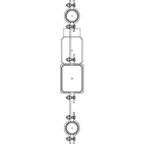 Altman 450-Type-17 Double Pipe In-line Bracket