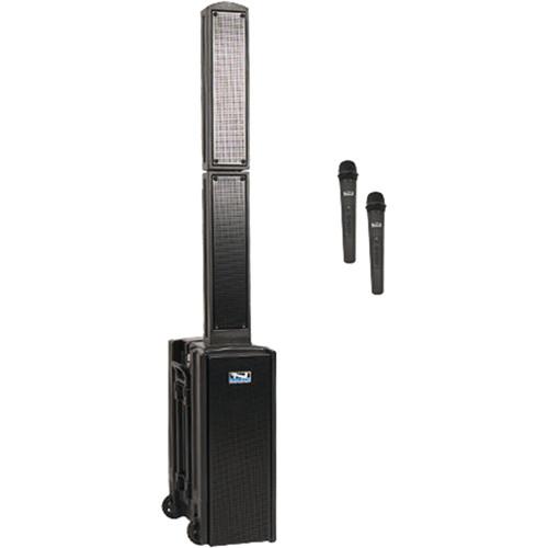 Anchor Audio BEA-DUAL-HH Beacon 2 Dual Package Portable Line Array Sound System with Bluetooth, AIR Transmitter, and Wireless Handheld Microphone Transmitter