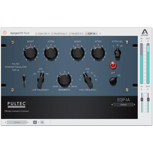 Apogee Electronics EQP-1A - FX Rack Pultec Program Equalizer Plug-In