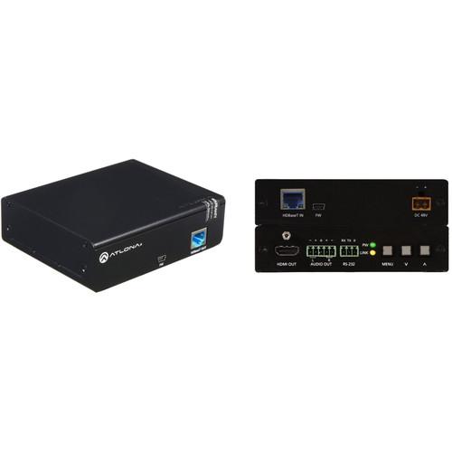 Atlona HDMI VGA Switcher and HDBaseT PoE Transmitter HDBaseT Scaler Receiver Kit
