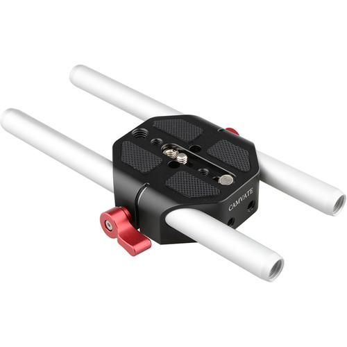 CAMVATE Baseplate with 7.9" 15mm Rods for Select Canon Sony Cameras