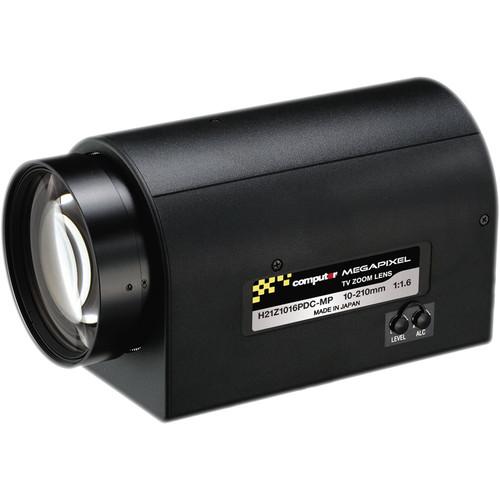 computar H21Z1016-MP Series 1 2" 2MP C-Mount 10-210mm 21x DC Auto-Iris Motorized Zoom Lens with Spot Filter & Preset
