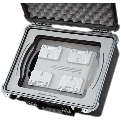 Jason Cases Protective Case for Four Anton Bauer D90 Batteries & LP4 Charger
