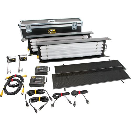 Kino Flo FreeStyle T44 Gaffer DMX 2-Light Kit with Shipping Case