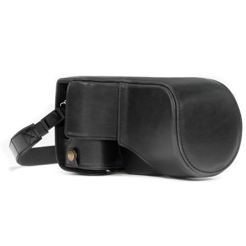 MegaGear MG1179 Ever Ready PU Leather Case & Strap for Canon EOS M6 & 18-55mm