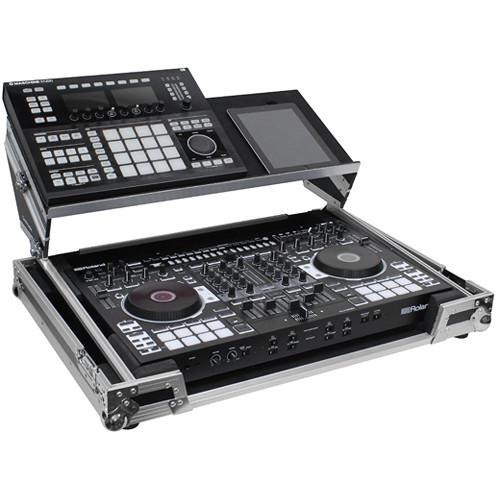 Odyssey Innovative Designs Flight Zone Producer Glide Style Case for Roland DJ-808 & Denon MC7000