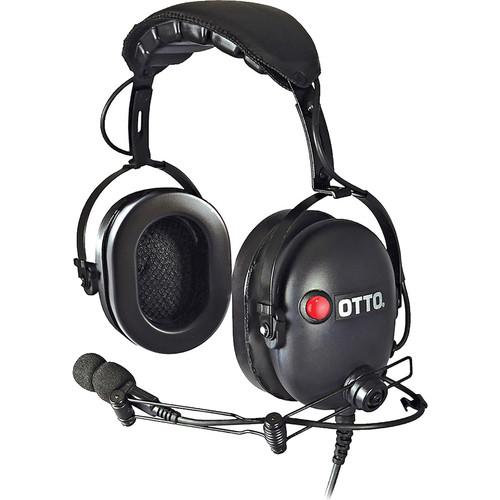 Otto Engineering Cleartrak Over-The-Head, Dual Speaker, Extreme Noise with Earcup PTT
