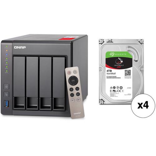QNAP TS-451 16TB 4-Bay NAS Server Kit with Seagate NAS Drives