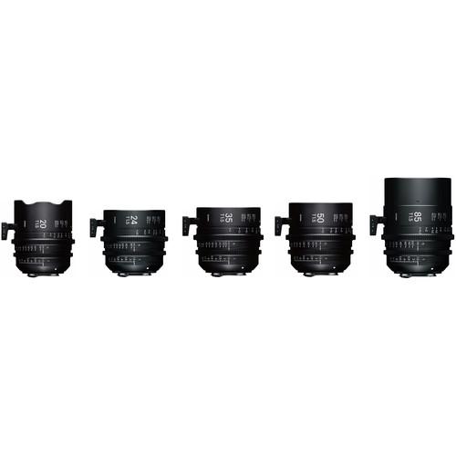 Sigma T1.5 FF High-Speed 5 Prime Lens Kit with Case