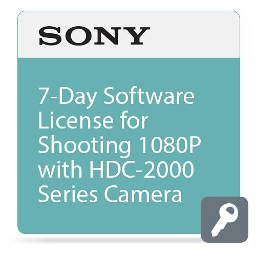 Sony 7-Day Software License for Shooting 1080P with HDC-2000 Series Camera