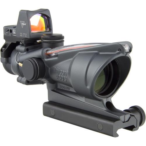 Trijicon 4x32 ACOG Dual Illuminated Riflescope and 3.25 MOA Red Dot Type 2 RMR Sight Kit