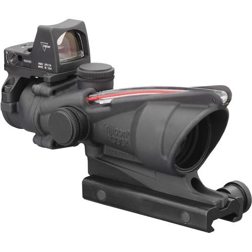 Trijicon 4x32 ACOG Dual Illuminated Riflescope and 3.25 MOA Red Dot Type 2 RMR Sight Kit
