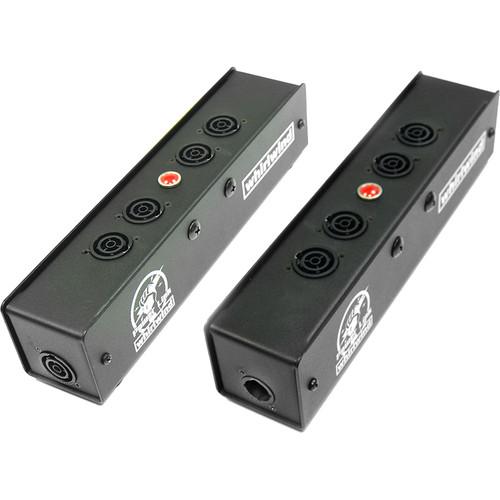 Whirlwind Power Link PL1 Stringer with PowerCON TRUE1 Inlet and Outlet & 4 PowerCON TRUE1 Outlets