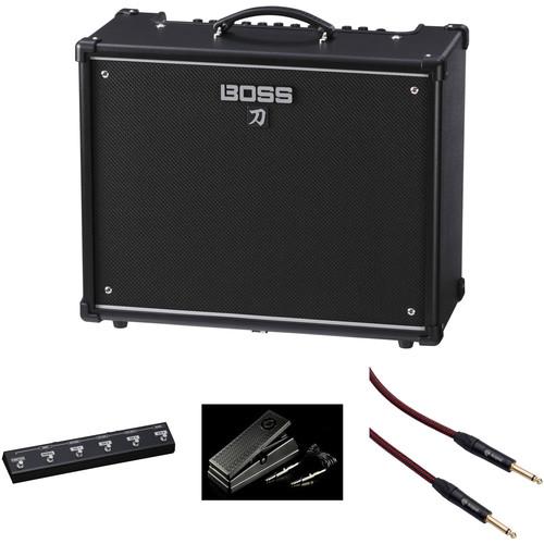 BOSS Katana-100 Guitar Amplifier, Foot Controller, and Expression Pedal Kit