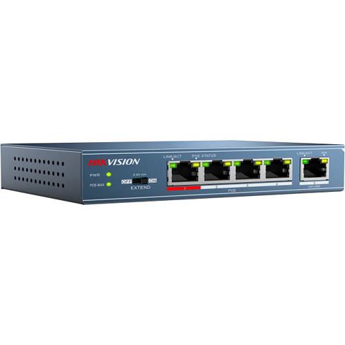 Hikvision 4-Port 10 100 Mb s PoE-Compliant Unmanaged Network Switch