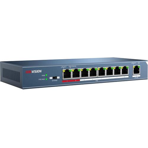 Hikvision 8-Port 10 100 Mb s PoE-Compliant Unmanaged Network Switch