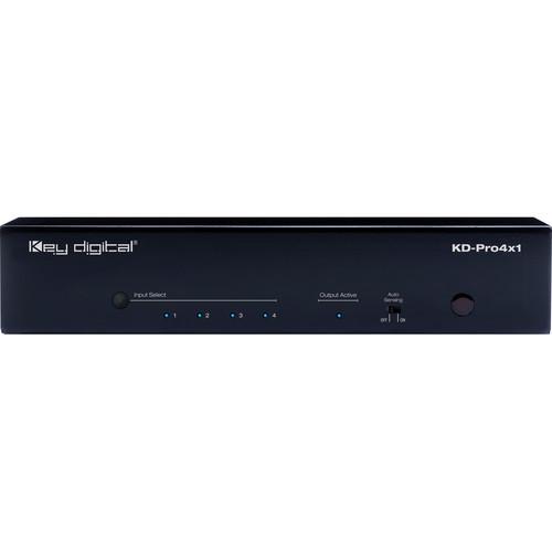 Key-Digital 4x1 HDMI Switcher with Audio De-Embedding