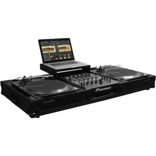 Odyssey Innovative Designs Flight FX Low Profile Glide-Style DJ Coffin for 12" Format Mixer & Two Turntables